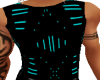 male teal pvc top