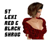 ST LEXI Red Black Shrug