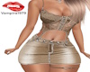 Mini Dress Gold Corset
