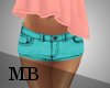 [MB] Mini Shorts Blue