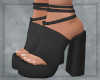 Black Strap Sandles