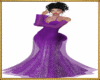 Purple designer gown