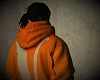 V hoodie orange