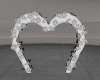 White Wed Heart Arch