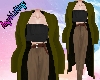 Overlay Coat Green