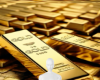 Gold bars background