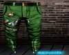 Green Cargos w/ Patches