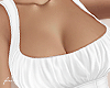 f. white ruched bustier