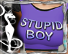 Top Stupid Boy Purple
