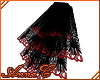 Black Red Lace Jabot - F