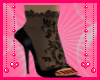 Black lace stiletto heel