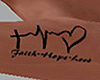 Forearm Heartbeat Tattoo