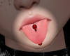 Red Tongue Piercing