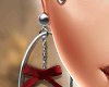 Bow Earring Wine