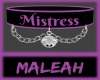 Mistress Collar: Purple