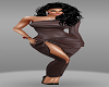 Tavia Brown Leather dres