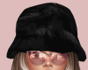 E* Jemma Black Fur Hat