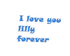 i love u lilly headsign