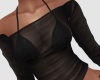 CA Black Sheer Top
