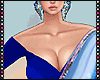S|Dual Tone Saree Blue