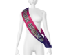 SASH PROM QUEEN PINK/PUR