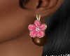 PINK  FLOWER  EARRINGS