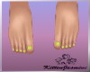 Girls Small Feet Yellow