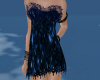 blue n black lace dress
