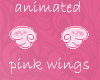 Animated pink wings