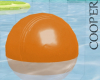 !A orange vinyl ball