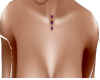 purple chest piercings