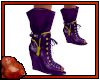 *C Leather Boots Purple