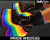 ! pride wedges rainbow