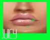Lip Safety Pin - Green