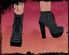 Pinstripe Ankle Boots