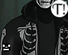 T! Black Skull Hoodie
