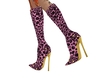 Pink Cheetah Print Boots