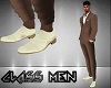 *L* suit cream shoes
