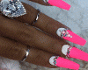 Diamond Nails Pink