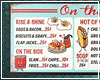 50's Diner Menu