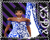 Queen Royal Blue Gown