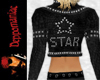 STAR Leather Jacket BLK