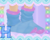 MEW blue and pink sock