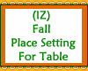 Fall Place Setting Table