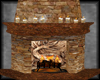 Rustic Country Fireplace