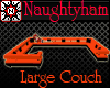 (N) Orange LP Couch