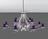Purple Candle Chandelier