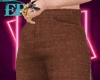 Zipped Brown Jeans
