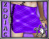Plaid Mini Skirt Purple