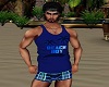 Blue Beach Boy Top